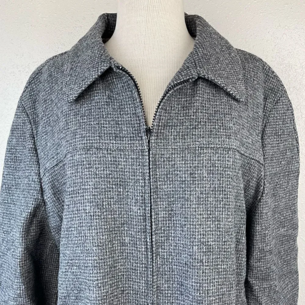 Vintage Mackenzie Coat Company Full Zip Wool Blend Coat Size 42 Regular EUC